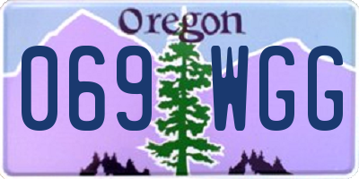 OR license plate 069WGG