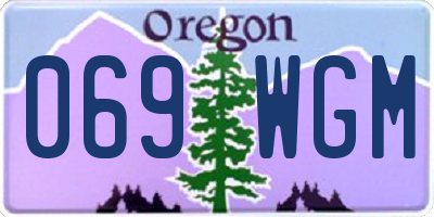 OR license plate 069WGM
