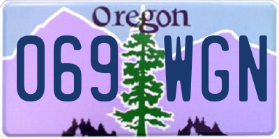 OR license plate 069WGN