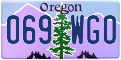 OR license plate 069WGO