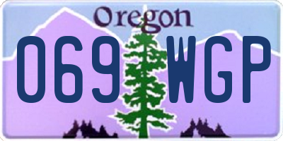 OR license plate 069WGP