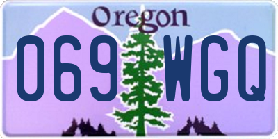 OR license plate 069WGQ