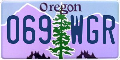 OR license plate 069WGR