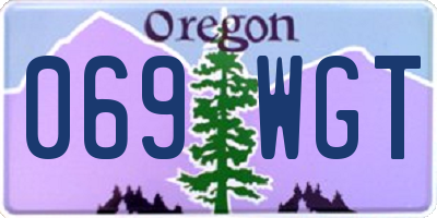 OR license plate 069WGT