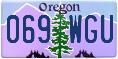 OR license plate 069WGU