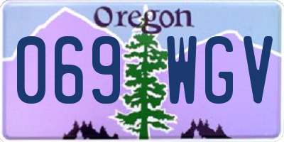 OR license plate 069WGV