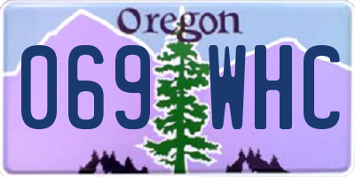 OR license plate 069WHC