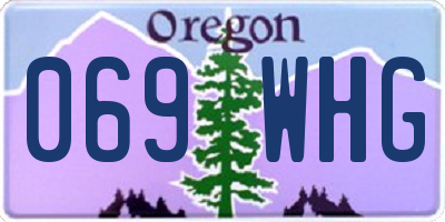 OR license plate 069WHG