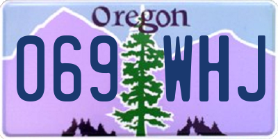 OR license plate 069WHJ