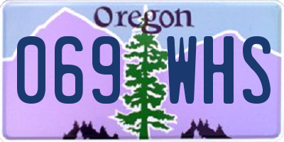 OR license plate 069WHS