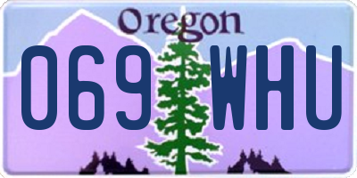 OR license plate 069WHU