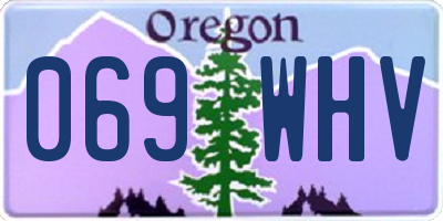 OR license plate 069WHV