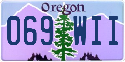 OR license plate 069WII