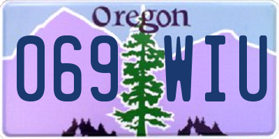 OR license plate 069WIU