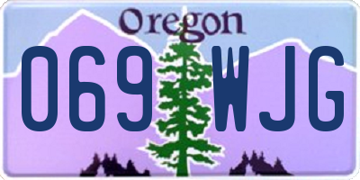 OR license plate 069WJG