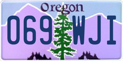 OR license plate 069WJI