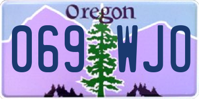 OR license plate 069WJO