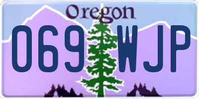OR license plate 069WJP