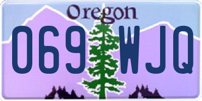 OR license plate 069WJQ