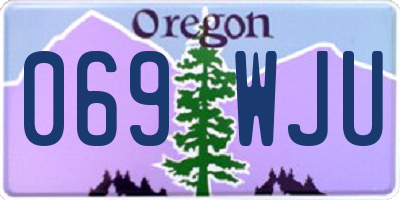 OR license plate 069WJU