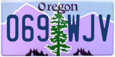 OR license plate 069WJV