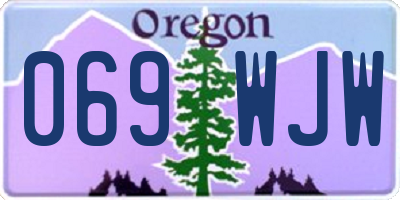 OR license plate 069WJW