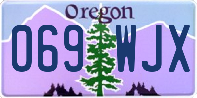 OR license plate 069WJX