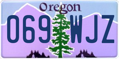 OR license plate 069WJZ