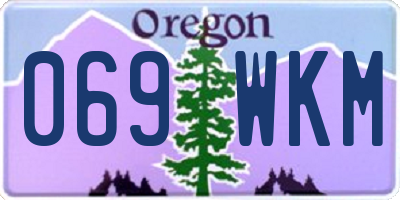 OR license plate 069WKM