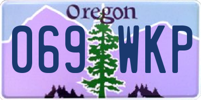OR license plate 069WKP