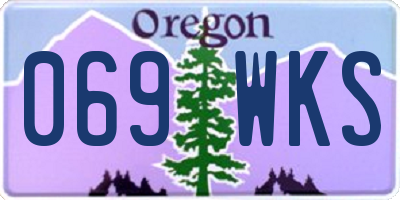 OR license plate 069WKS