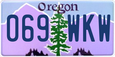 OR license plate 069WKW