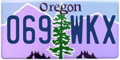 OR license plate 069WKX