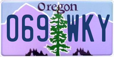 OR license plate 069WKY