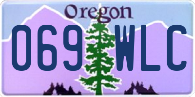 OR license plate 069WLC