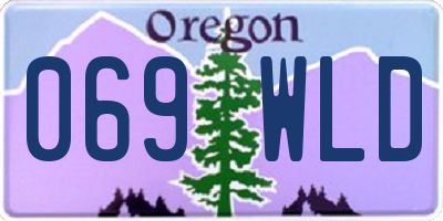 OR license plate 069WLD