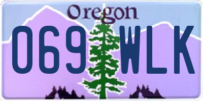 OR license plate 069WLK