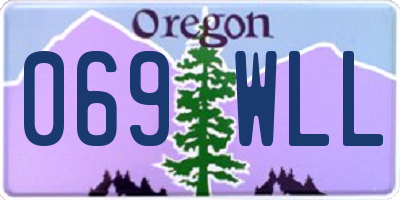 OR license plate 069WLL