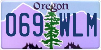 OR license plate 069WLM
