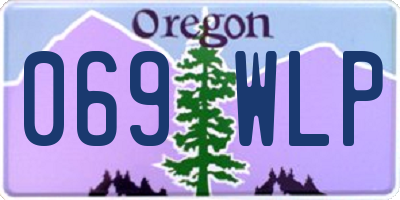 OR license plate 069WLP