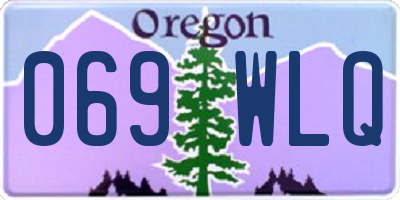 OR license plate 069WLQ