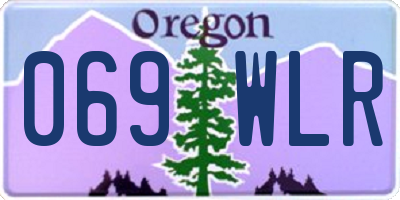 OR license plate 069WLR