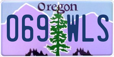 OR license plate 069WLS