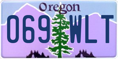 OR license plate 069WLT