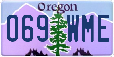 OR license plate 069WME