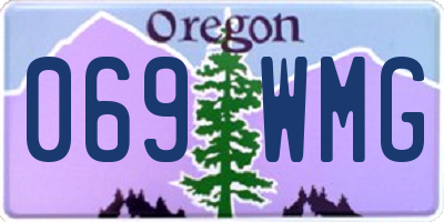 OR license plate 069WMG
