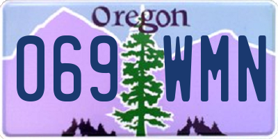 OR license plate 069WMN