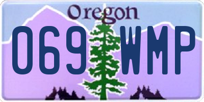 OR license plate 069WMP