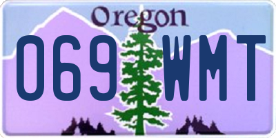 OR license plate 069WMT