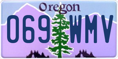 OR license plate 069WMV